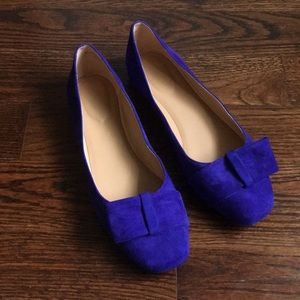 Blue suede flats 🧿🔵💙